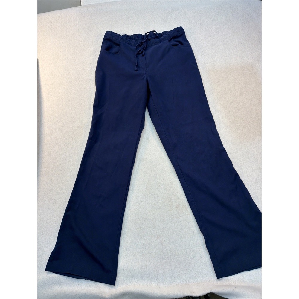Greys Anatomy Scrub Pants Womens M Riley 5‎ Pocket Flare 4232 Navy Blue Medical